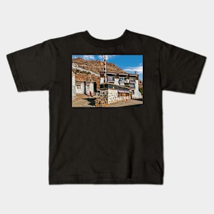 Monk2, Shygatse Monastrey, Tibet. Kids T-Shirt